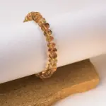 Citrine Crystal Cut Bracelet