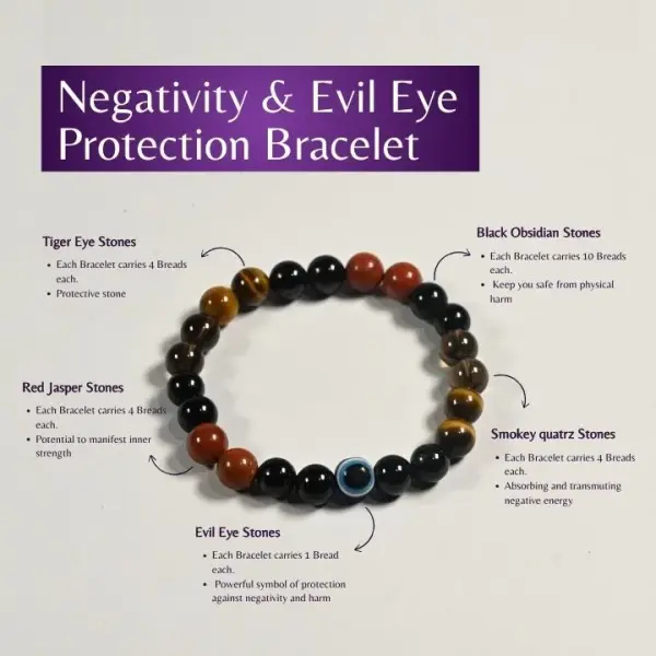 Negativity & Evil Eye Protection Bracelet