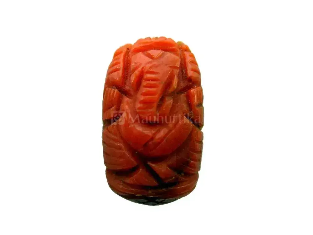 Natural Red Coral (Moonga) - 6.64 Carat