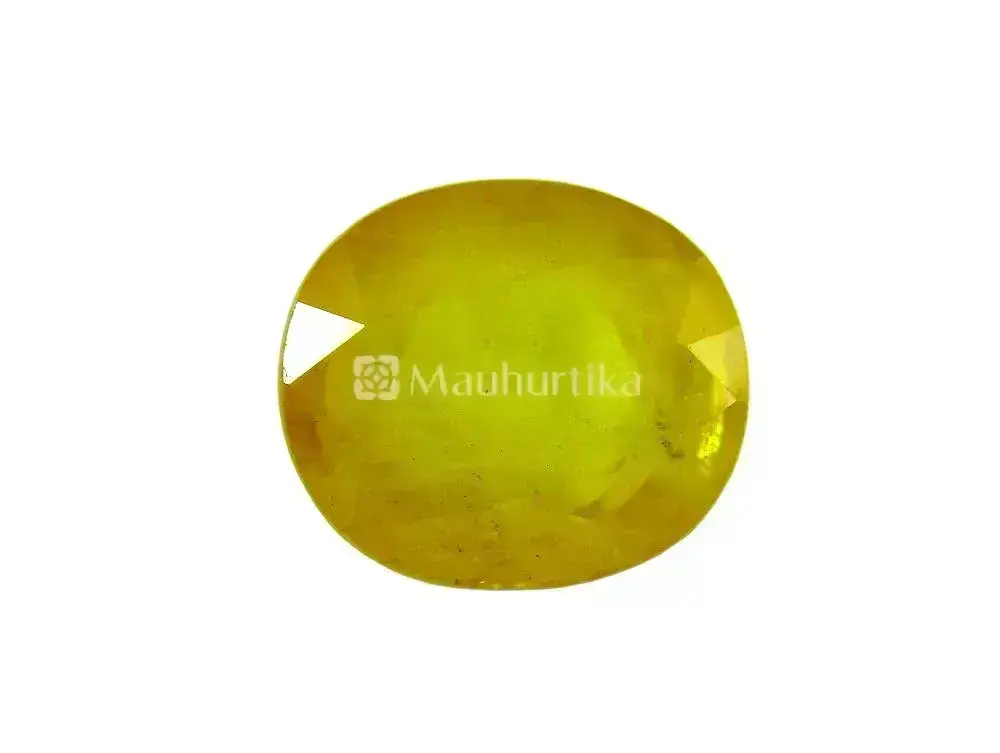 Natural Yellow Sapphire (Pukhraj) - 6.38 Carat