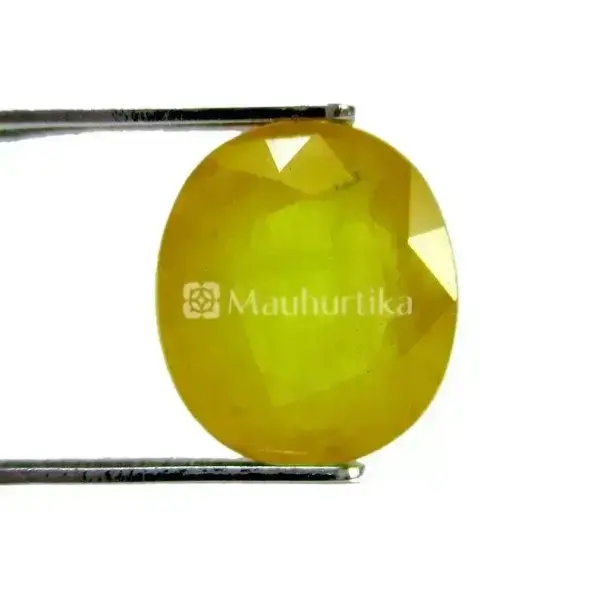 Natural Yellow Sapphire (Pukhraj) - 6.38 Carat