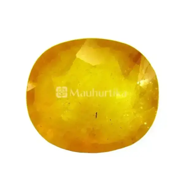 Natural Yellow Sapphire (Pukhraj) - 7.02 Carat