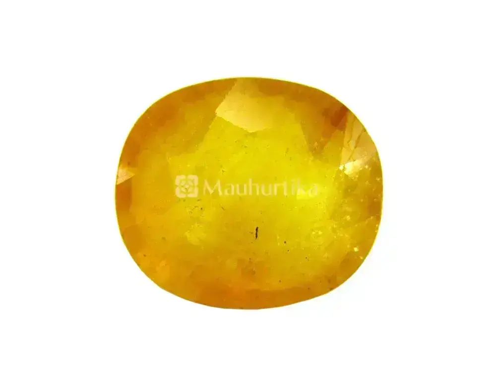 Natural Yellow Sapphire (Pukhraj) - 7.02 Carat