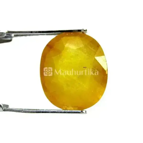 Natural Yellow Sapphire (Pukhraj) - 7.02 Carat