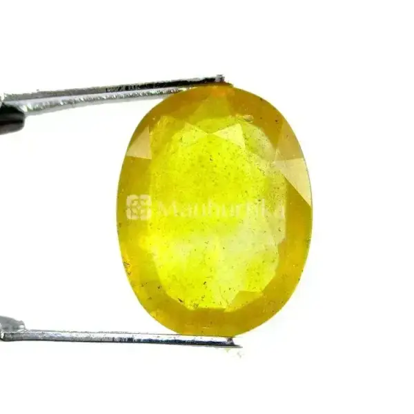 Natural Yellow Sapphire (Pukhraj) - 7.6 Carat