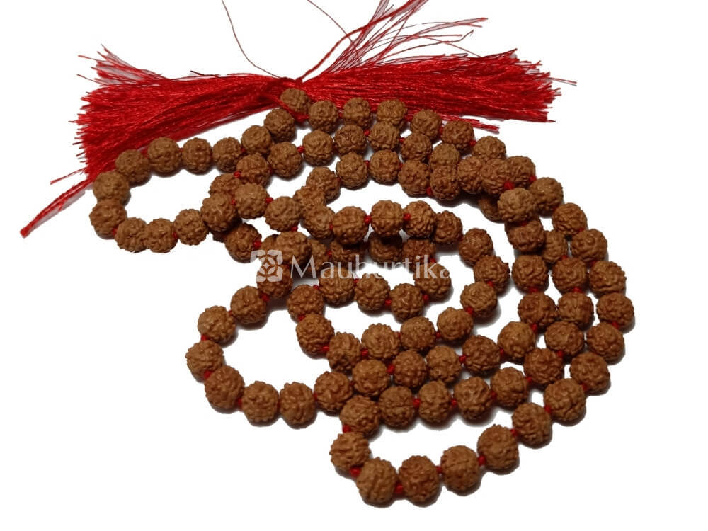 5 Mukhi Rudraksha Mala - Lab Certified