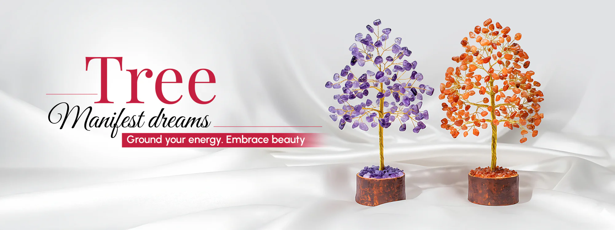 Natural Crystal Healing Tree | Mauhurtika Gems