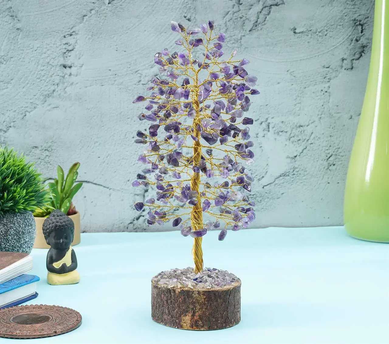 Amethyst Crystal Tree of Life - Chakra Tree for Positive Energy