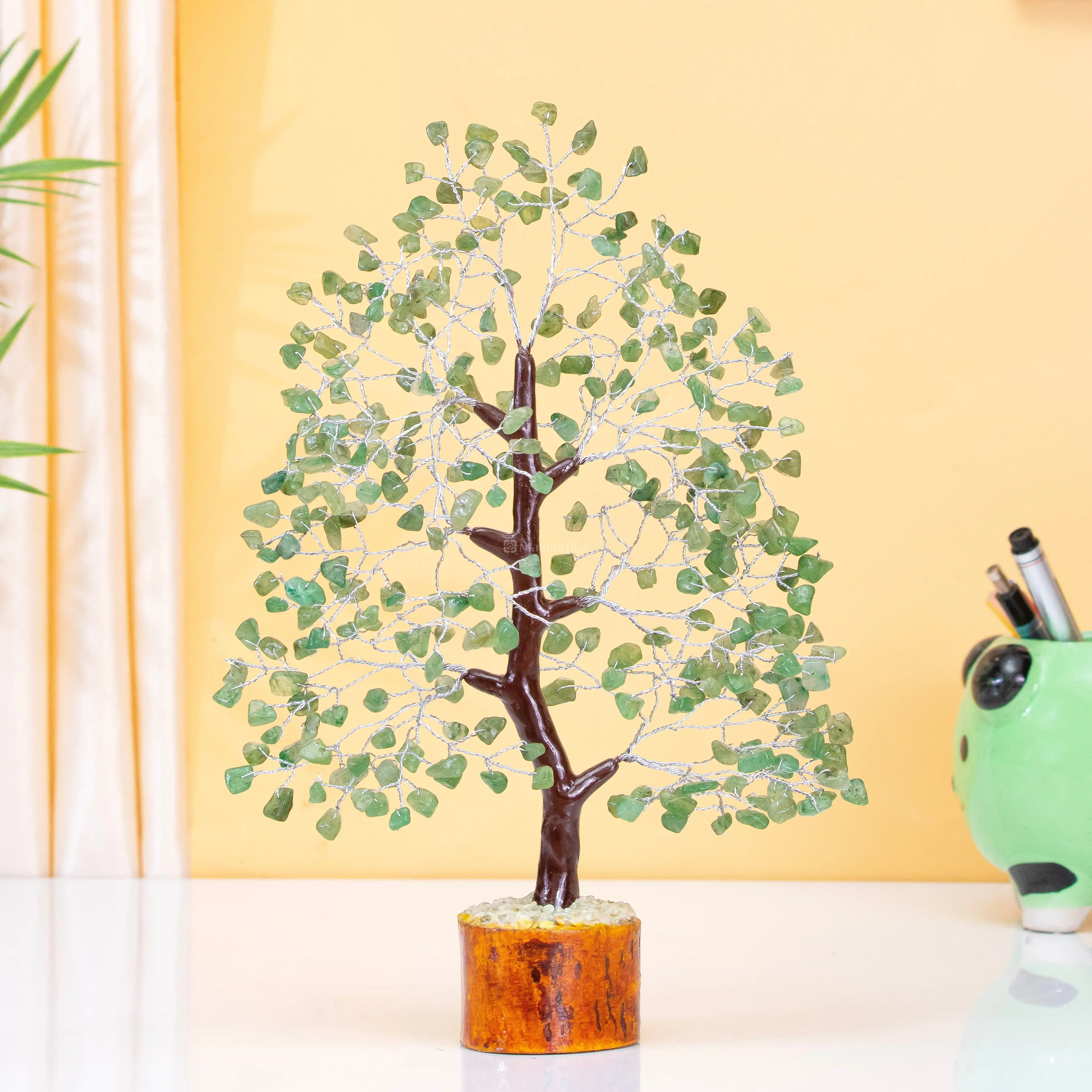 Green Jade Crystal Tree of Life - Healing Gem Tree