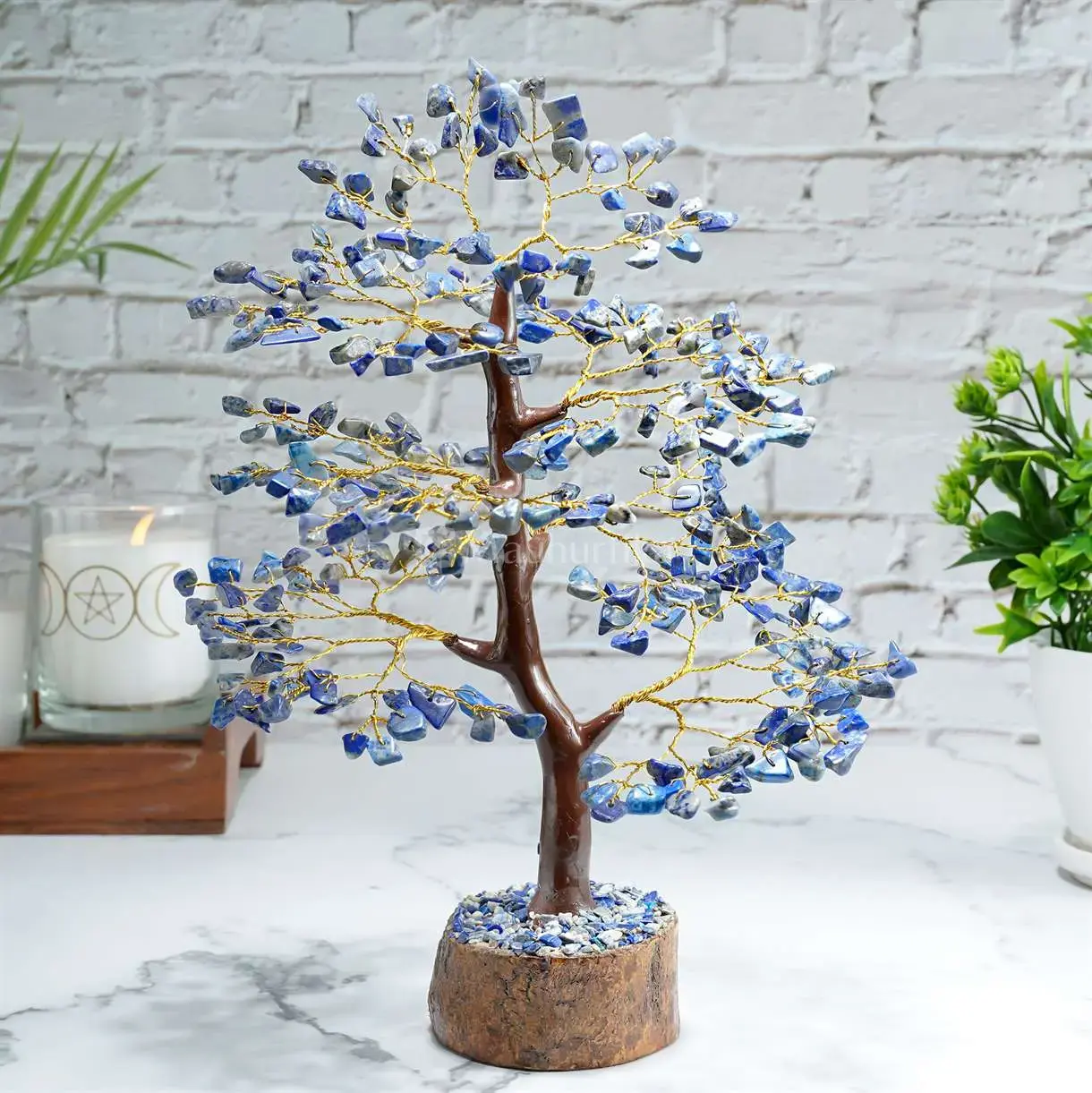Lapis Lazuli Chakra Tree - Spiritual Decor