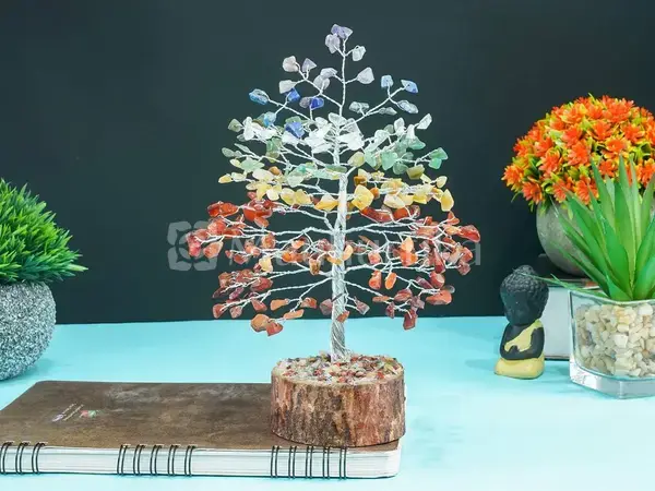Seven Chakra Tree of Life - Crystal Tree - Positive Energy Enhancer