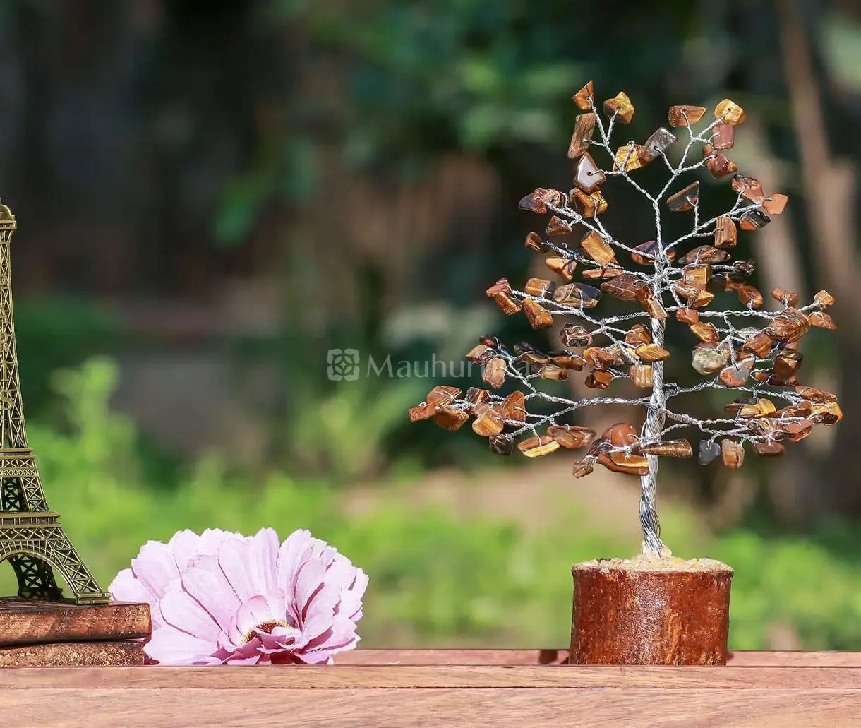 Tiger Eye Crystal Tree of Life - Prosperity and Courage