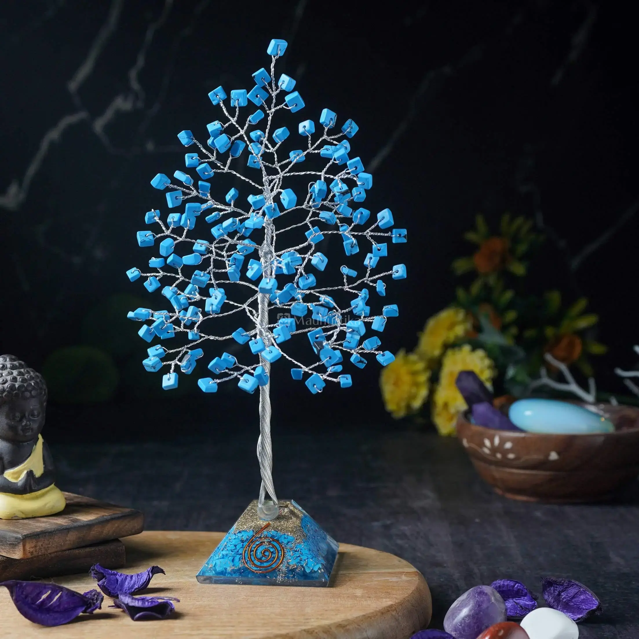 Turquoise Gemstone Tree of Life - Healing Crystal