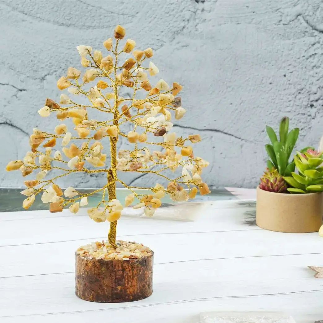 Yellow Aventurine Crystal Tree of Life - Prosperity Tree
