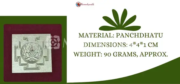 Panchdhatu Meru Shree Yantra - Prosperity and Spiritual Awakening